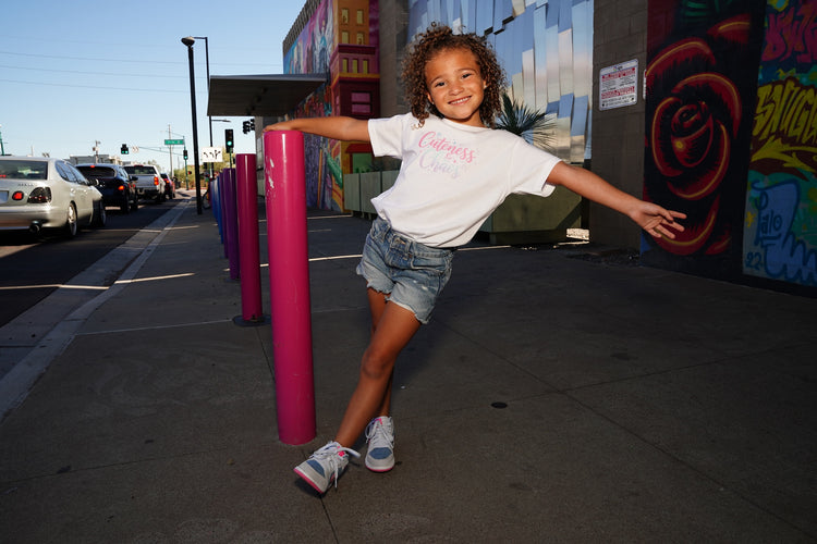 Cuteness & Chaos White T-Shirt (Kids & Youth)