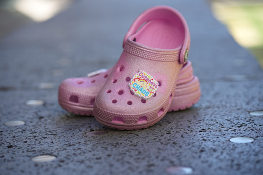 Rainbow Cloud Shoe Charm